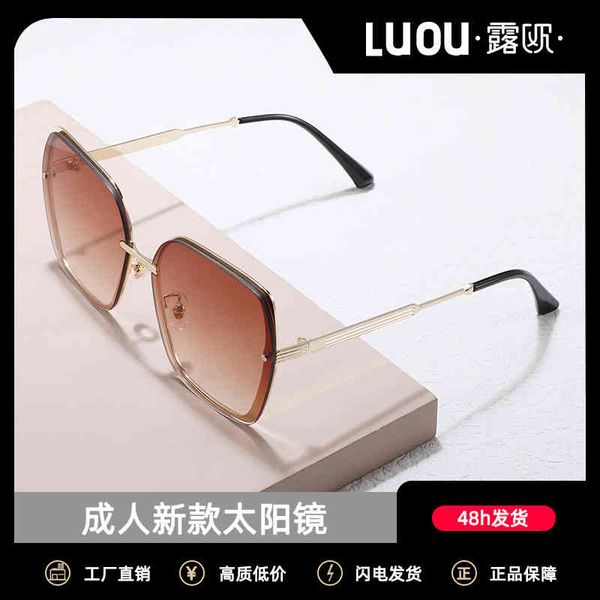 

sunglass2022 sunglasses women's round face outdoor anti ultraviolet driving sun shading glasses dyd9043, White;black