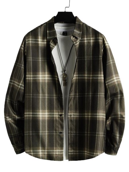 

men plaid print shirt without tee t8kw#, White;black