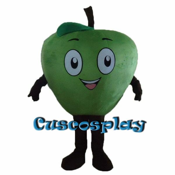 

mascot doll costume green red apple mascot costume cartoon character costume adults fancy dress shop supermarket advertising outfit, Red;yellow