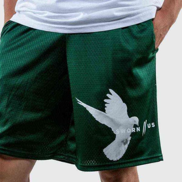 

summer fashion brand mesh printing shorts men and women lovers large loose personalized hip hop shorts men, White;black