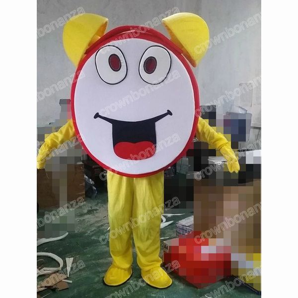 costumi della mascotte della sveglia di Halloween Abbigliamento della mascotte del fumetto Performance Carnevale Abbigliamento pubblicitario promozionale per adulti