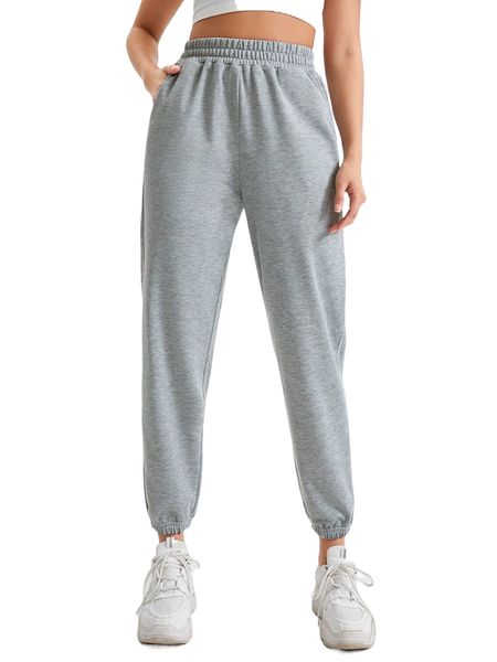 

petite slant pocket jogger sweatpants s3zk#, Black;white