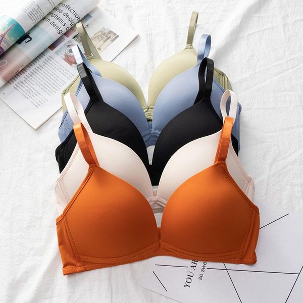 

women bra soft wireless lingerie fashion adjusted seamless bralette female push up full cup zero pressure underwear, Red;black