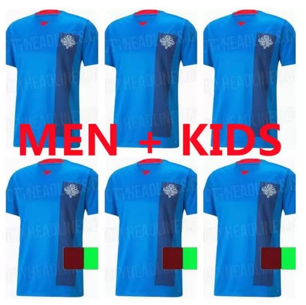 

men kids kit 2022 2023 national team iceland soccer jerseys 22 23 world cup home gudmundsson sigthorsson g.sigurdsson ingason gunnarsson foo, Black;yellow