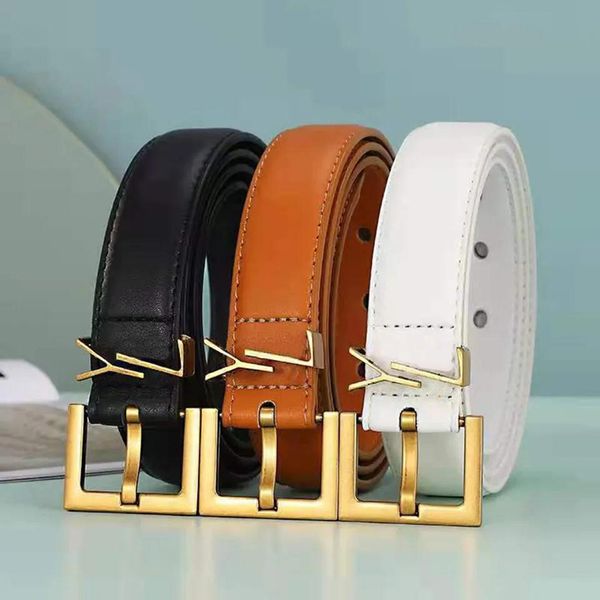

belts for women designers luxurys belt solid color with diamonds trendy business metal buckle belt fashion casual versatile womanbelt very g, Black;brown