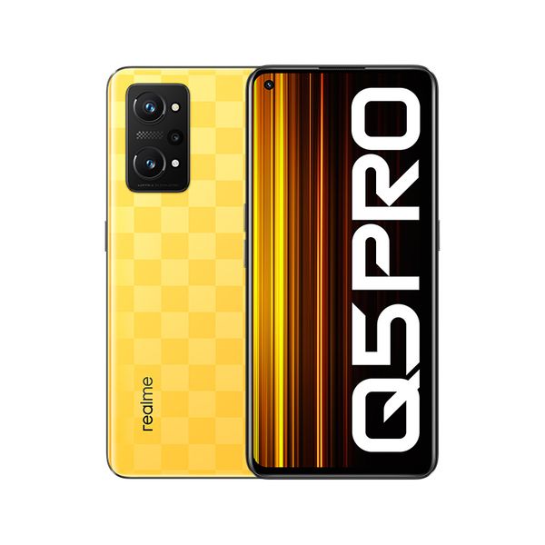 

Oppo Original Realme Q5 Pro 5G Mobile 8GB RAM 128GB 256GB ROM Snapdragon 870 64.0MP AI Android 6.62" 120hz AMOLED E4 Full Screen Fingerprint ID Face Smart Cell 12