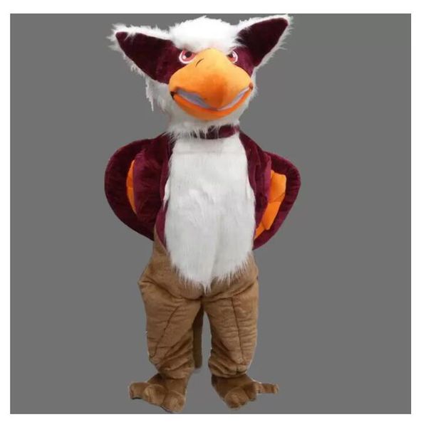 Animal Griffin Mascot Personalizado Xmas Eagle Masculino Fantasia Vestido Traje Shool Evento Festa de Aniversário Costume Mascote Publicidade Tema Roupas