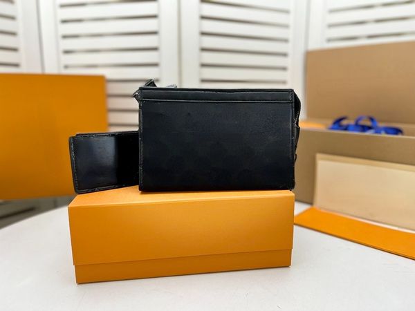 

81124 men's crossbody messenger bags two piece luxury designer bag 2023 men's wallets classic style fashion messengers bag's