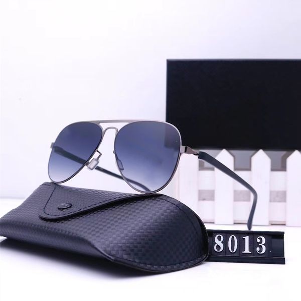 

luxury fashion design polarized sunglasses 8013 men's ladies aviator sunglasses uv400 glasses metal frame polaroid lenses with frame, White;black