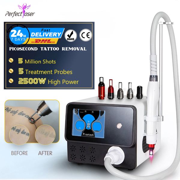 Picosecond Pigment Machine Pico Laser Tattoo Remover и YAG Wechrecle Удалить одобренное косметическое оборудование FDA