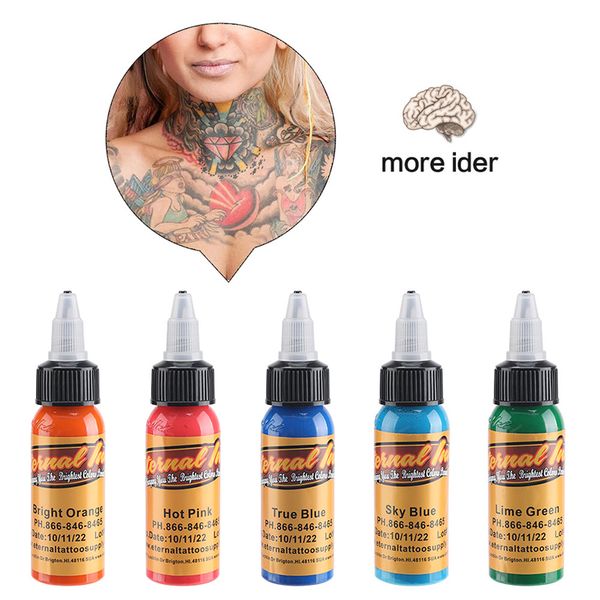 

25 colors tattoo ink set 30ml bottle pigment bottle permanent tattoo portrait art for salon beauty skin body art perfections