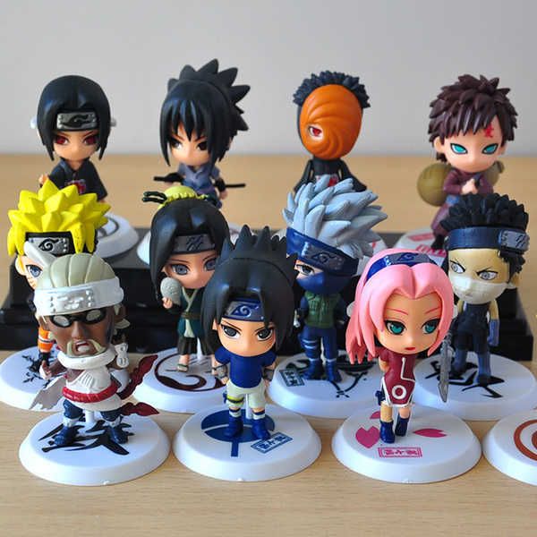 

huiya01 6pcs/lot 7cm japan jump action figures cartoon decoration figurine pvc toys model figure dolls q0722