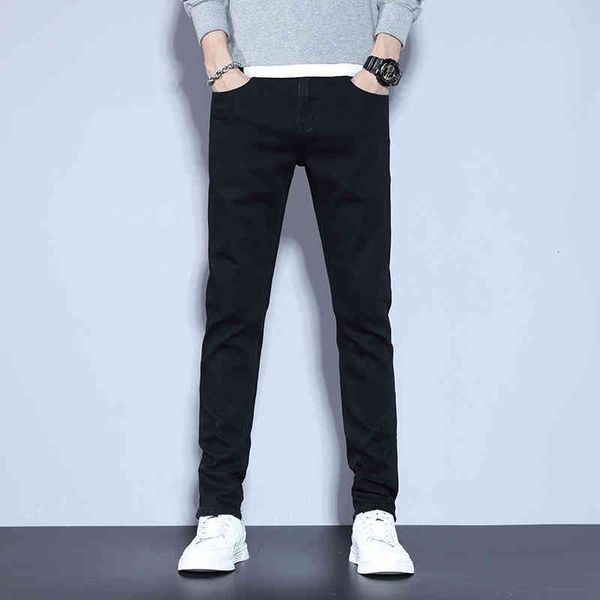 

men's jeans autumn black stretch korean slim fit men's jeans leggings s365, Blue