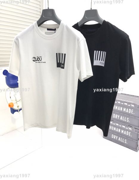 

spring and summer new shirt high grade cotton sweatshirts printing short pants sleeve round neck panel t-shirt s-m-l-xl--xxxl black white, Black;brown