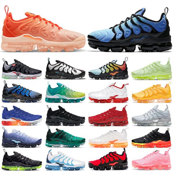 

tn plus running shoes for men women trainers barely volt berry fresh triple black wolf grey white red sunset orange gradients mens outdoor s