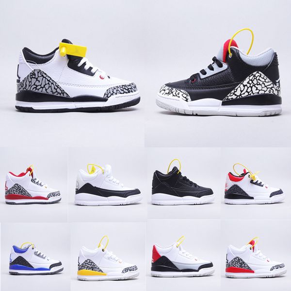 

kids basketball shoes unc laser orange katrina 3s children boy girls youth sneakers toddlers size 25-35, Black