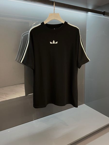 

men's plus tees & polos round neck embroidered and printed polar style summer wear with street pure cotton m set shorts tshirt set 2ww, Black;brown