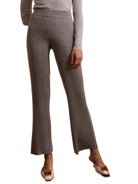 

motf premium wool mix knit pants 22q1#, White;black