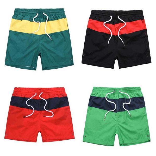 

men's short beach shorts summer travel essential small horse breechcloth casual pants four-speed dry surf fashion hit color high pantie, White;black