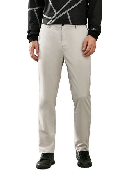 

men solid tailored pants d48y#, Black