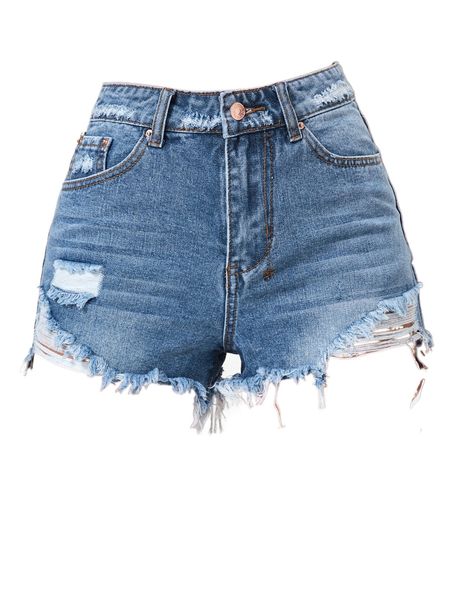 

ripped raw trim denim shorts e3qm#, White;black