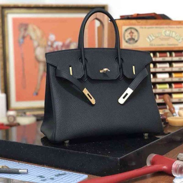 

handbags luxurys women designer herme h sense home 30cm portable women's leather versatile commuter bag