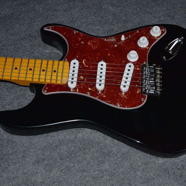 

black st electric guitar pearl guard three piece pickup quality assurance