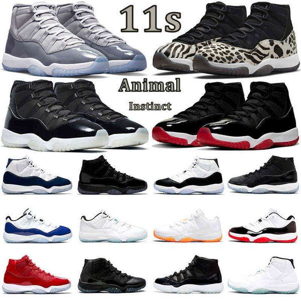 

11s jumpman basketball shoes for men women 11 animal instinct cool grey 25th anniversary bred concord gamma blue citrus mens trainers