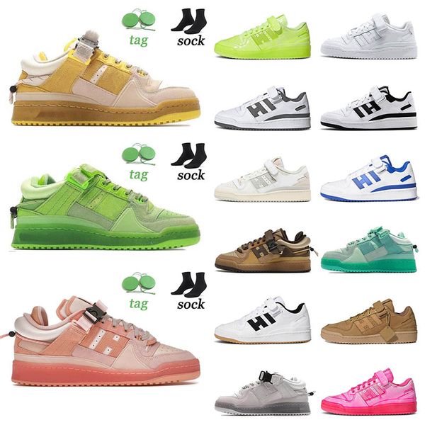 

forum low bad bunny running size 36-45 og bright blue white royal hazy copper buckle brown back to school sneakers, White;red