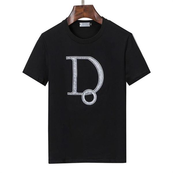 

fashion designer mens t shirts for men women t-shirt summer casual heavy cotton shirts letter printing luxury anti-wrinkle tees black white, White;black