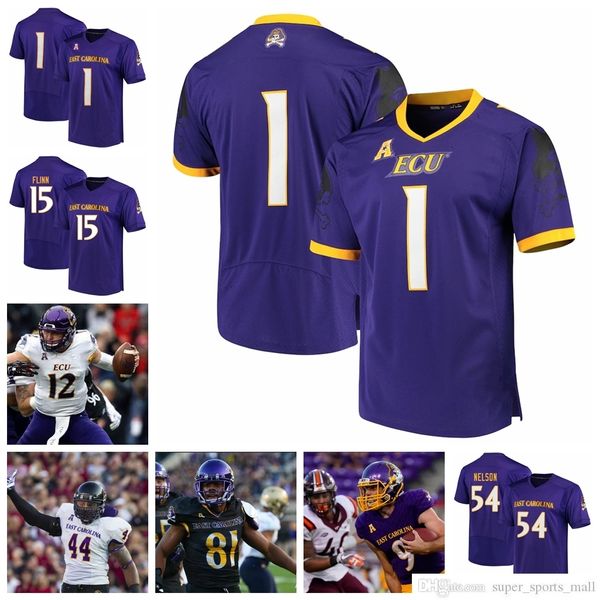 NCAA ECU East Carolina Pirates – College-Football-Trikots, Herren-David-Garrard-Trikot, Deondre Farrier, Reid Herring, Blake Proehl, individuell genähtes Hemd