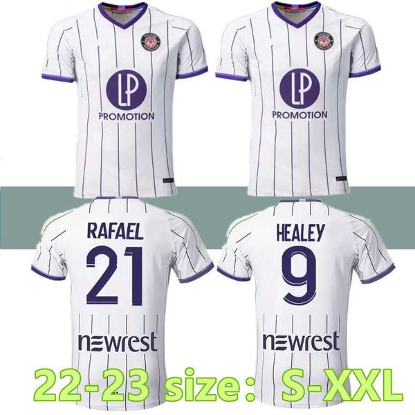 

22 23 toulouse soccer jerseys home healey dejaegere ado 2022 2023 jersey football shirtmen kids sit maillot de foot hommes enfants, Black;yellow