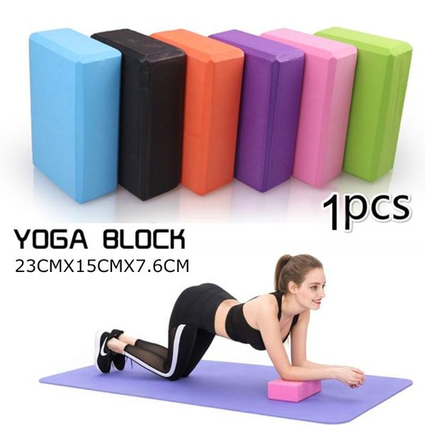 Bloco de ioga 120g/180g EVA Block Ginásse Treinamento de espuma Exercício Tool Fitness Bolster travesseiro Equipamento