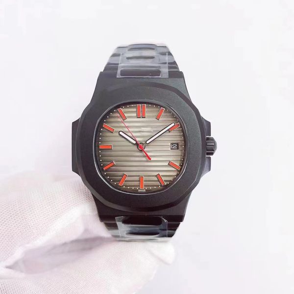 

luxury watches men automatic mechanical montre homme black gold grey stainless steel 40mm designer watch make waterproof 50m sapphire glass, Slivery;brown