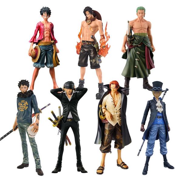 

anime one piece figure ace shanks monkey d luffy figure zoro sanji law trafalgar sabo one piece anime msp pvc model toys lj200924211t