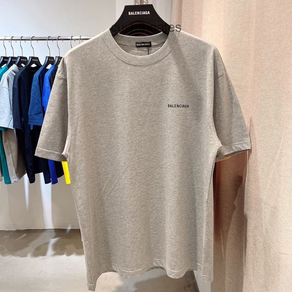 

2022 designer bal t shirt original paris fashion brand correct high version b home front and back small letter pure cotton loose short sleev, White;black