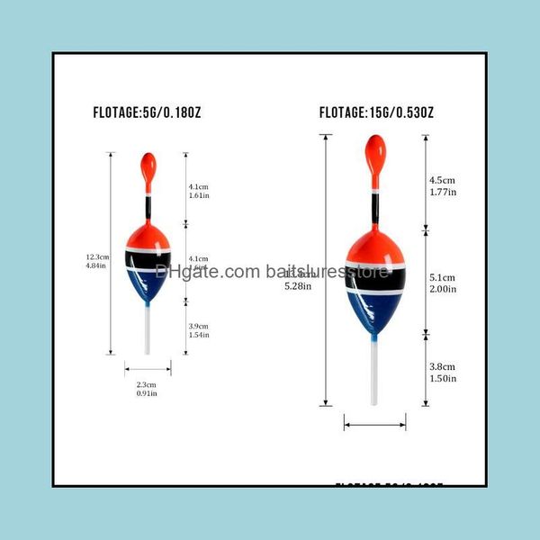 

fish finder fishing sports outdoors 5pcs/lot 15 5g slip rigs balsa wood float bobber for catfish drop delivery 2021 gkrw1