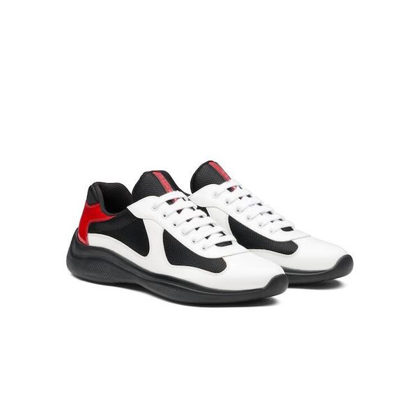 

22s sports design americas cup sneakers shoes patent leather nylon luxury men skateboard runner casual outdoor black walking shoe