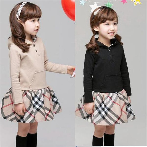 

plaid kids clothing cap sleeves summer baby girl clothes a-line girl's dresses princess dress vestidos 239y, Red;yellow