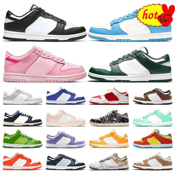 

big size 36-47 men sports shoes dunked women sneakers black white grey fog varsity green unc coast kentucky university red mint mens outdoor