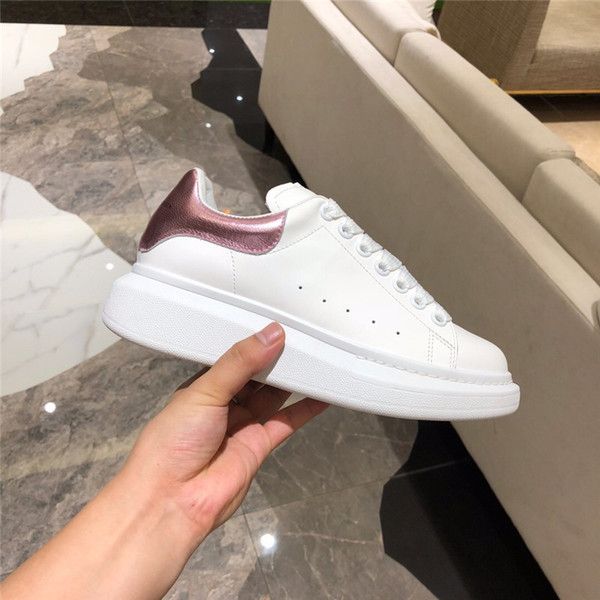 

shoes classic suede velvet leather women womens flats platform oversized sneaker men mens espadrille flat sole sneakers, White;red