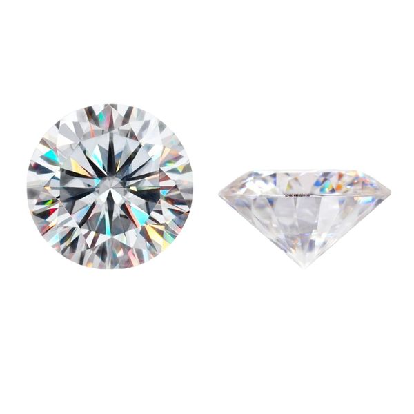 

loose diamonds other wholesale 0.5ct~2ct color cutting round loose moissanite stoith certificates, Black