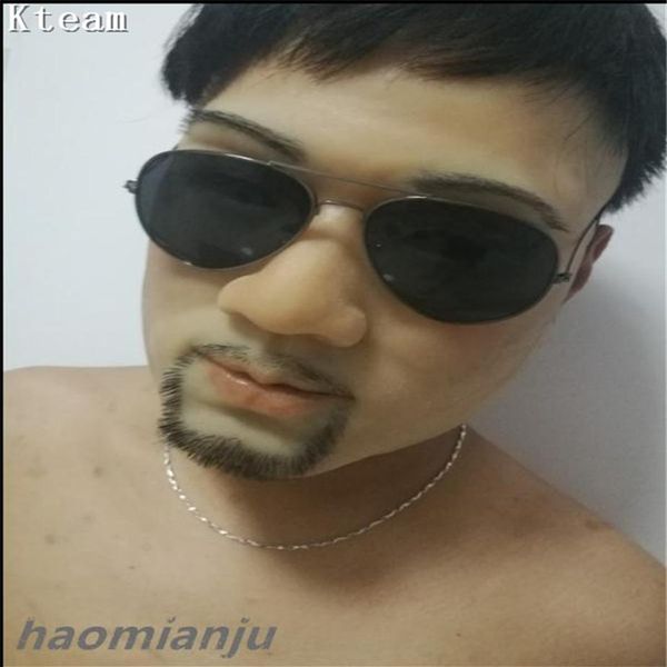 

grade silicone artificial human skin face mask realistic crossdresser transgender cosplay mask3076