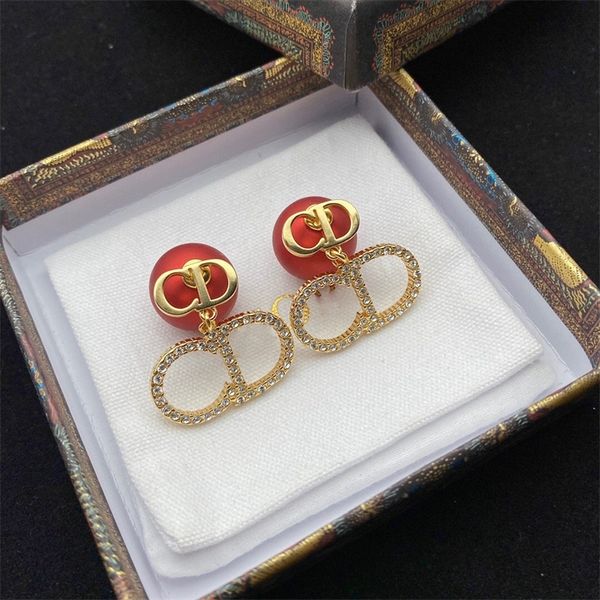 

coupon online outlets new full diamond earrings female personality big pearl fashion net red same earrings, Golden