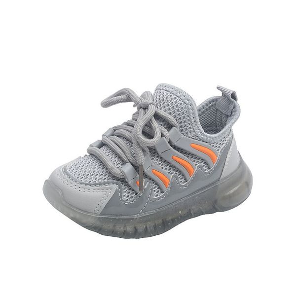 

kids athletic childrens shoes baby sneakers boys girls footwear running sports children spring autumn lighting soft sole e1430, Black