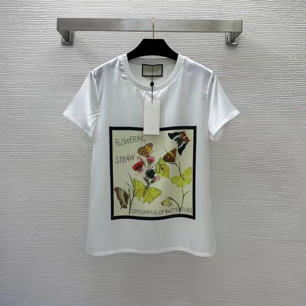 

2022 spring summer o neck short sleeve fashion designer brand same style tees milan runway t-shirt 0325-03, White