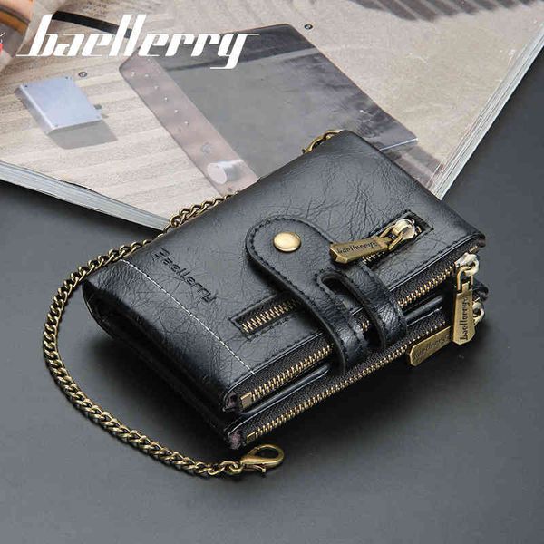 

wallets handbags 2022 baellery men's short double zipper zero multi card three fold, Red;black