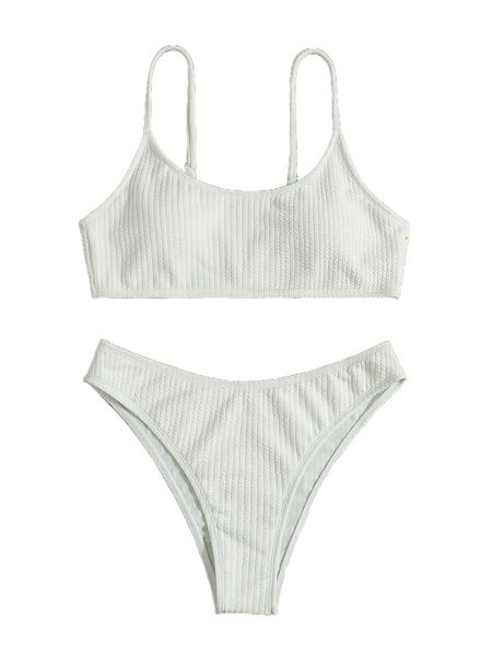 

plain bikini swimsuit i101#, White;black