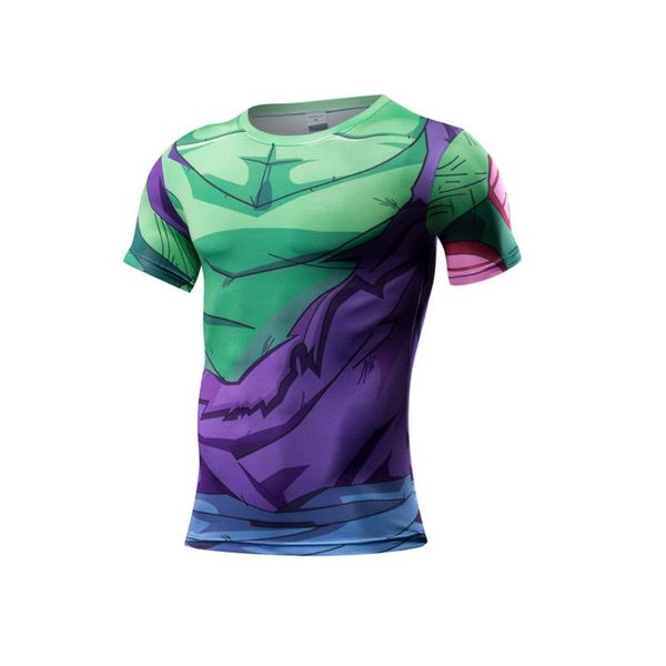 

men's t-shirts goku t shirts men compression anime short sleeve t-shirt fitness vegeta cool funny tshirtsmen's, White;black