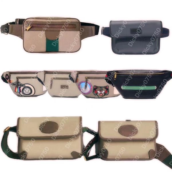 Tasarımcı fanny paketi bumbag bel çantası erkek Bel çantaları göğüs Satchel Çanta çanta kadın Moda Crossbody Çanta dicky0750 çanta erkek Retro Rahat sacoche marsupio